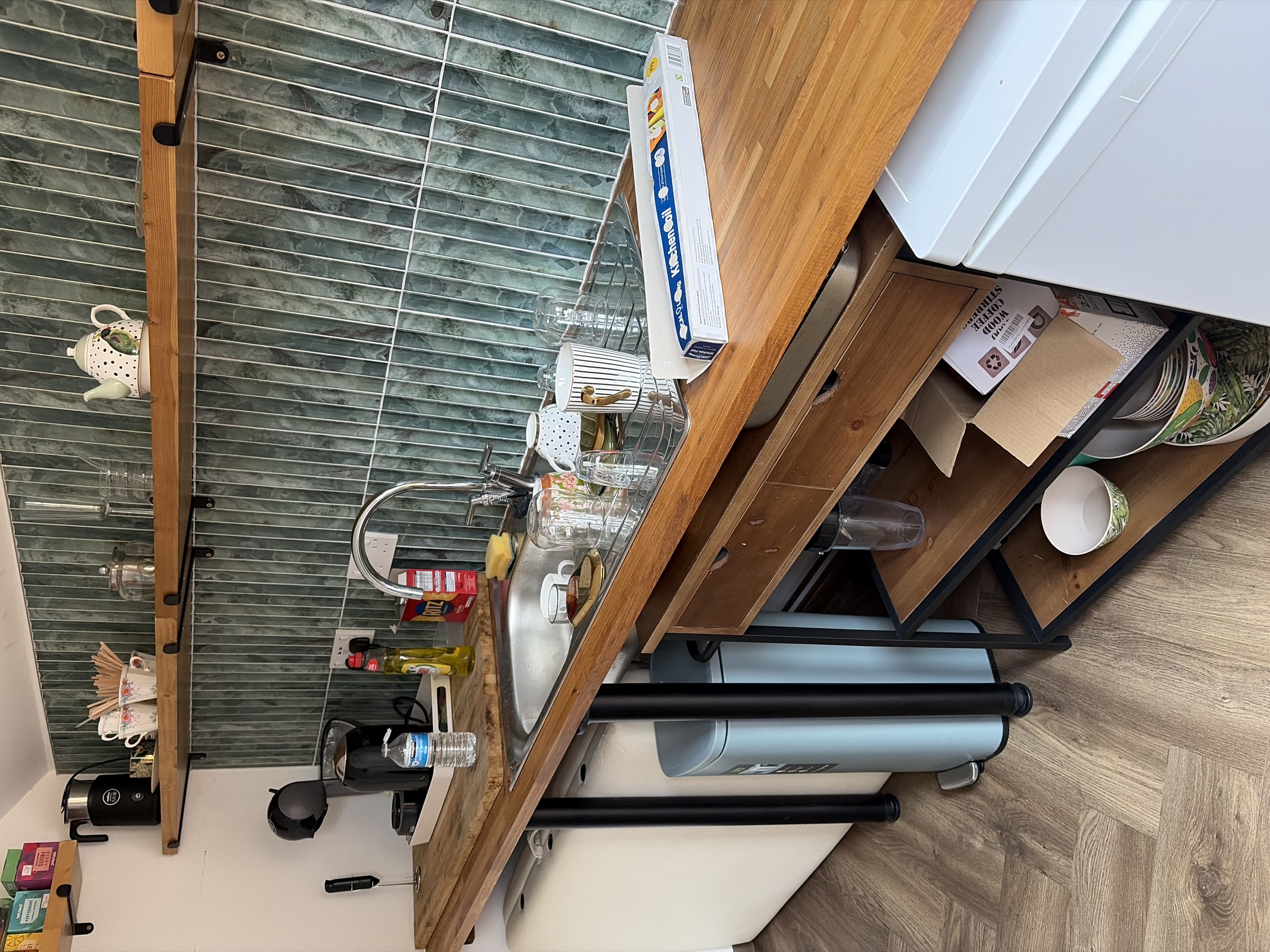 Kitchen before cleaning